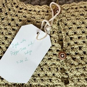Handcrafted Knit Sweater - Olive Green